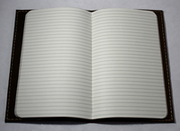 Carnet de notes promotionnel en cuir véritable de haute qualité, couverture rigide, fait main, pour bureau et école, 40 feuilles de papier ligné