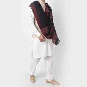 Men Winter <b>Wool</b> Shawl Soft Warm Breathable Solid Traditional Business <b>Wrap</b> - Product Image 3