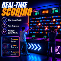 Équipement interactif de compétition d'équipe pour salle de jeu de tir au laser intelligent, machine de jeu sportif au laser avec cibles LED