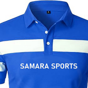 เสื้อโปโลสำหรับผู้ชายเสื้อทีเชิร์ลำลองผ้าโพลีเอสเตอร์กันหดและย้อมสีเรียบ - Product Image 5