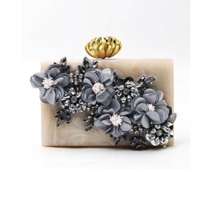 Comprar bolso de mano de resina tallada floral verde mejor artesanía india bolso de mano de resina de tipo personalizado para las mujeres bolsas de asas promocionales - Product Image 5