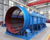 Machine de criblage de terre de surface GT avec moteur, haute efficacité, capacité de 100 kg à 10 tonnes/heure, séparateur de minéraux, crible rotatif