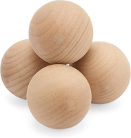 Boules en imitation bois polies de qualité supérieure NOVA STAR CRAFT, style européen, pour artisanat DIY, personnalisables