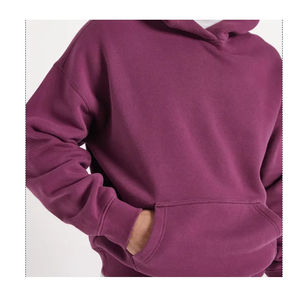 Sweat à capuche en polaire surdimensionné pour homme, style streetwear, uni, pour l'hiver, sweat-shirt vierge, design imprimé, vêtements en vrac - Product Image 5