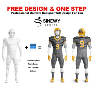 Maillot de football américain personnalisé avec ensemble de pantalons, uniformes de football américain respirants de nouvelle conception extensible nouveau style - Product Image 2