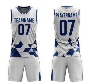 Ensembles de maillots de basket-ball d'été pour hommes de grande taille de haute qualité, uniformes d'entraînement personnalisables - Product Image 1
