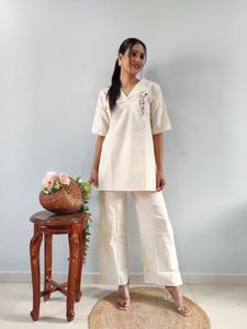New Presenting Linen Deux Pièces Airport Look Co-ord Set pour Femme - Product Image 3