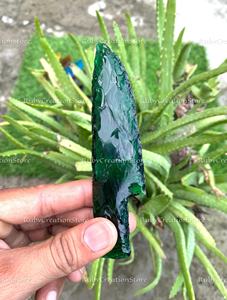 Top Handmade Emerald Green Glass Knife Collection Ritual Altar Crystal Blades, Decorative Display <b>Set</b>, Spiritual Home Decor Gift - Product Image 2