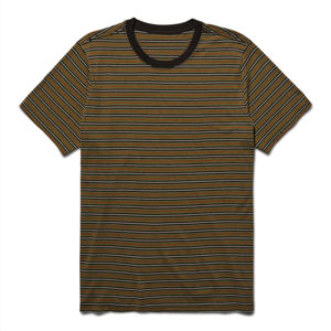 Último peso pesado 100% algodón hombres manga corta de gran tamaño cuello redondo Stock Camiseta estilo recortado con patrón de letras - Product Image 1