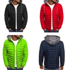 Venta al por mayor de alta calidad logotipo personalizado chaqueta de invierno de los hombres burbuja Puffer con bolsillos de lona OEM impreso al por mayor Kits de accesorios - Product Image 5