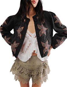 Chaqueta Acolchada para Mujer - Chaqueta Ligera y Cálida con Cierre de Cremallera, Perfecta para Usar en Capas - Product Image 4