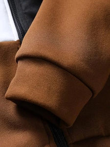 ชุดวอร์มแขนยาวสำหรับผู้ชายชุดวอร์มแบบลำลองระบายอากาศได้ดีชุดวอร์มแขนยาวมีฮู้ดและกางเกงวอร์มแบบปรับแต่งได้ - Product Image 5