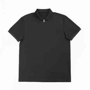 Camisetas de hombre 100% algodón Polo cremallera cuello hombres camisetas secado rápido transpirable stock a granel ropa de hombre - Product Image 1