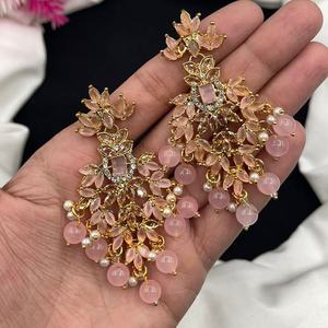 New Arrivals Women's High-grade Ethnic Antique <b>Gold</b> Plated <b>Earrings</b> Fashion Jewelry <b>Sets</b> for Engagement Wedding Anniversary - Product Image 2