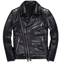 Version coréenne pour femmes Veste de moto à manches longues Nouvelle mode en cuir véritable pour l'hiver et le printemps Style de tempérament