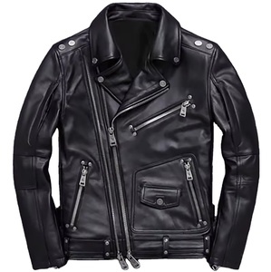 แจ็กเก็ตขี่มอเตอร์ไซค์แขนยาวสำหรับผู้หญิง, เสื้อแจ็กเก็ตแฟชั่นใหม่หนังแท้สำหรับฤดูหนาวและฤดูใบไม้ผลิ - Product Image 4