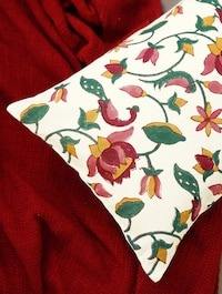 Main bloc lin taie d'oreiller Beige imprimé coton taie d'oreiller avec fermeture éclair plus proche décor à la maison taie d'oreiller - Product Image 6