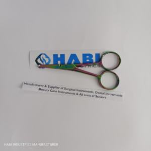 กรรไกรตัดขนจมูกปลายมนสีรุ้ง กรรไกรขนาดเล็ก กรรไกรตัดด้าย กรรไกรปักผ้า ผู้ผลิตกรรไกรปักผ้าตามสั่ง - Product Image 6