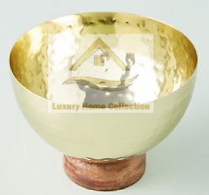 Trendy Design Metal Soup <b>Storage</b> And Serving Bowl Gold And Silver Color With Leaf Petal Shape Base Dinnerware <b>Tabletop</b> Bowls - Product Image 6