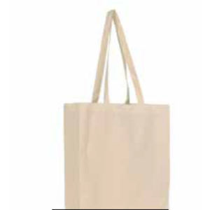 Bolso de lona reutilizable de alta calidad con logotipo personalizado impreso para mujer, bolso de lona de compras de algodón natural liso - Product Image 5