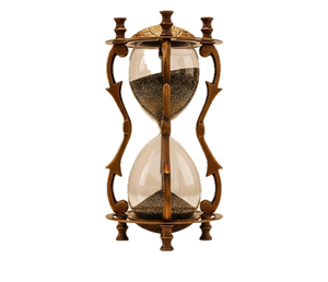 Reloj de Arena de Metal Moderno de Alta Calidad, Diseño Atractivo Dorado, Decoración de Escritorio de Oficina, Regalo Hecho a Mano, Artículos Náuticos - Product Image 5