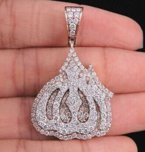 Hip Hop Style 925 Sterling Silver Moissanite VVS Grade Claw Setting Pendant Custom Iced Children's Jewelry <b>Gold</b> Plating Parties - Product Image 4