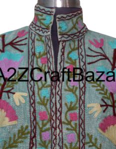 Chaqueta de Invierno de Algodón con Bordado Suzani para Mujer, Estilo Bohemio Étnico Hecho a Mano, Estilo Vintage - Product Image 3