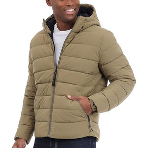 Chaqueta Acolchada Premium con Capucha y Cremallera para Hombre, Ligera, Cálida y Elegante para Invierno, Embalaje en Tambor para Tiendas de Moda, Marcas y Pedidos al por Mayor - Product Image 3