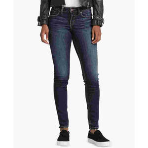 Jeans Skinny Donna Silver Jeans Co Suki Curvy Fit Vintage Utility Taglia Bassa 28x29 Blu Denim Traspirante Lavabile Comodo Elasticizzato - Product Image 1