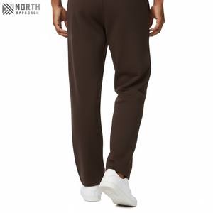 Pantalones de chándal holgados de pierna ancha rectos de gran tamaño personalizados, pantalones de chándal acampanados 100% algodón, pantalones de chándal informales Acampanados para invierno para hombres - Product Image 3