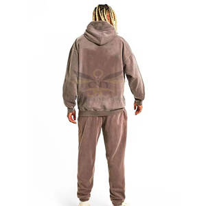 Survêtements surdimensionnés pour hommes Survêtements délavés à l'acide de haute qualité Street Wear - Product Image 2