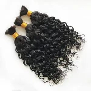 Estensioni dei capelli alla rinfusa dell'onda dell'acqua di colore di alta qualità del Vietnam estensioni dei capelli grezzi alla rinfusa trama del genio dei capelli Super doppi disegnati