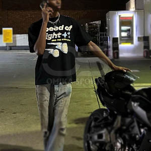 เสื้อยืดพิมพ์ลายพองสำหรับผู้ชายเทรนด์เมืองเสื้อยืดพิมพ์ลาย3D ไม่เหมือนใคร - Product Image 6