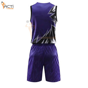 Uniforme de basket-ball personnalisé de haute qualité en polyester pour sports de plein air - Product Image 3