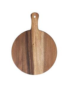 Planche à découper en bois durable en gros, planche à découper de cuisine en acacia antimicrobienne avec trou de suspension, planche multifonction épaisse - Product Image 3