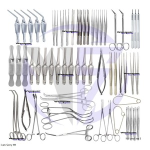 Juego completo de 62 piezas de cirugía vascular, instrumentos quirúrgicos reutilizables de acero inoxidable para operaciones vasculares mayores - Product Image 3