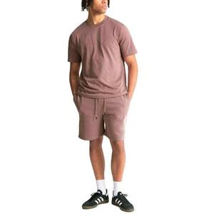 Conjunto de 2 Piezas para Hombre, Estilo Vintage, Lavado Ácido, Transpirable, Tallas Grandes, Shorts y Camisetas para Verano - Product Image 1