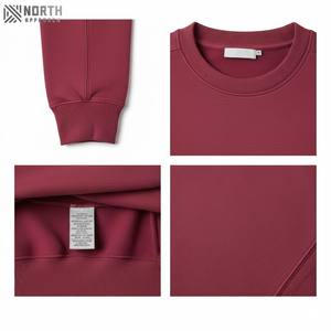 Sudadera de cuello redondo para mujer con logotipo bordado personalizado de alta calidad, jersey de gran tamaño, Sudadera de cuello redondo - Product Image 6