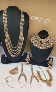 Indian Traditional & Fashionable Gold Plated Designer Antique Full Bridal <b>Jewellery</b> Necklace <b>Set</b> WithMaangTikka for <b>Girl</b> & Women - Product Image 3