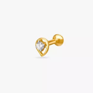 Grace Nose Artistry Venta al por mayor 18K Fine Nose Pin para mujer Joyería minimalista elegante en oro y diamante para Everyday Grace - Product Image 1