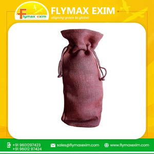 Best Price Stylish Jute <b>Drawstring</b> Wine Bottle Bag Eco-Friendly Promotional Gift Bag for Sale - Product Image 5