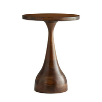 Table d'appoint en bois au design antique, finition bois poli, idéale pour décorer la maison, les hôtels, les restaurants, vente chaude, table d'appoint de qualité supérieure.