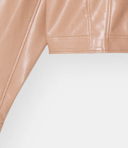 เสื้อแจ็กเก็ตหนังแฟชั่นฤดูหนาวแขนยาวทรงสลิมฟิตสำหรับใส่ในชีวิตประจำวันในฤดูใบไม้ร่วง - Product Image 6