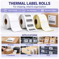 Dymo — étiquettes auto-adhésives 4x6, en papier thermique Direct, impression à transfert thermique, imprimante, blanc, livraison gratuite,