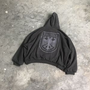 Sweat à capuche unisexe personnalisé Pull surdimensionné Sweat à capuche zippé en coton polaire Hiver Streetwear - Product Image 2