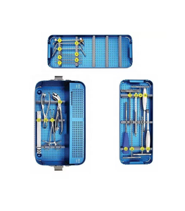 ชุดเครื่องมือผ่าตัดแบบแมนนวลได้รับการรับรอง CE ชุดเครื่องมือผ่าตัดบนริมฝีปากกระดูกและข้อคุณภาพสูงทำจากสแตนเลส - Product Image 1