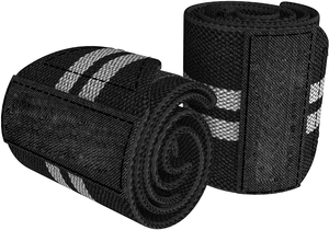 Muñequeras de algodón cómodas de calidad profesional Unisex, muñequeras de levantamiento de pesas de grado de competición, muñequeras de verano OEM - Product Image 3