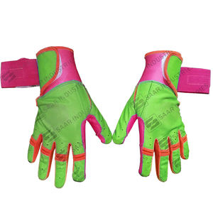 Nouveauté : Gants de frappeur de baseball professionnels personnalisés en cuir de vachette, légers, respirants et durables, à manchette longue, pour l'entraînement - Product Image 2