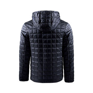 Chaqueta Tejida para Hombre, Informal, con Cuello Alto, Cremallera, Acolchada, de Algodón, para Invierno, con Capucha, Impermeable, Cortavientos, de Alta Gama - Product Image 2