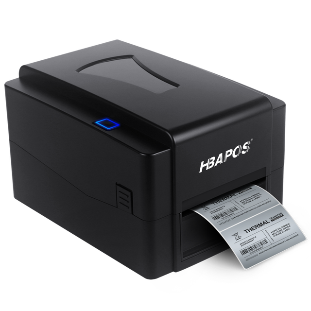 300DPI Thermal Transfer Label Printer Transfer Printer with Ribbon From HBAPOS
